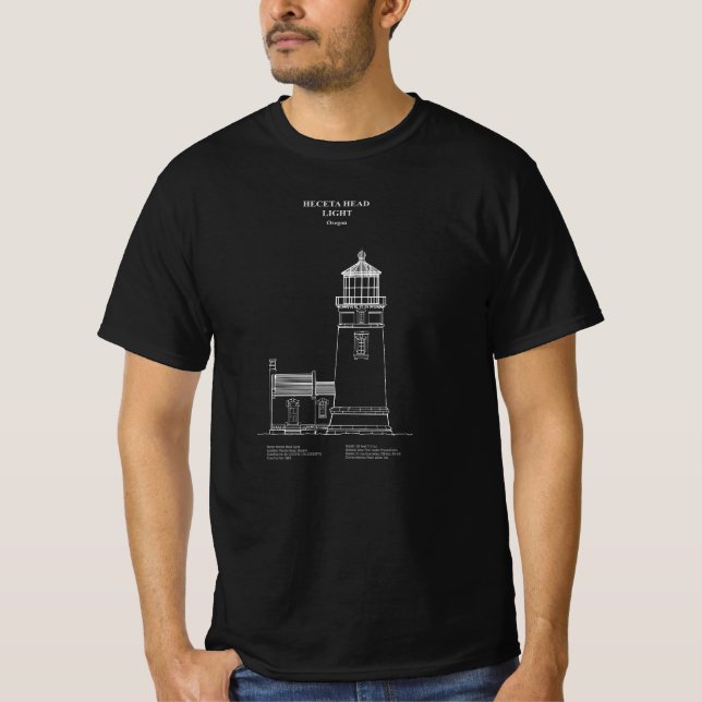 Heceta Head Lighthouse - Oregon - AD T-Shirt (Vorderseite)