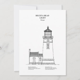 Heceta Head Lighthouse - Oregon - BD Dankeskarte