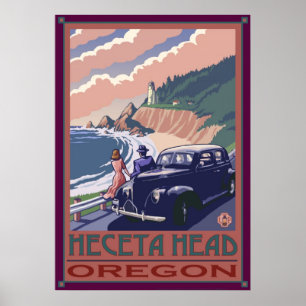 Heceta Head Lighthouse, Oregon Coast Poster