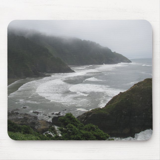 Heceta Head Lighthouse View Oregon Coast Mousepad (Vorne)