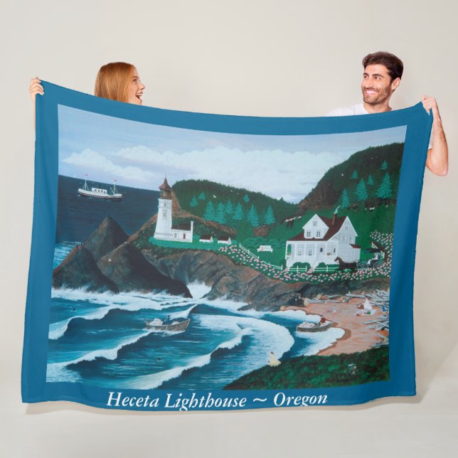 Heceta Lighthouse Fleece Blanket (Beispiel)