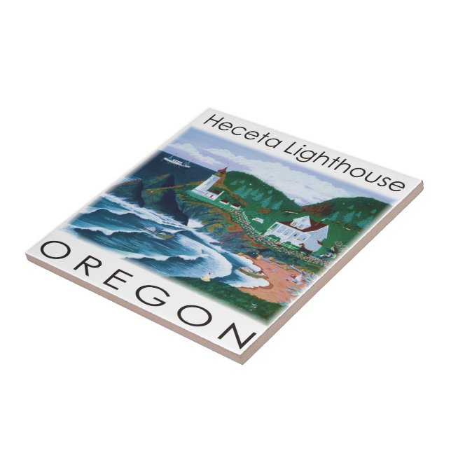 Heceta Lighthouse Fliese (Seite)