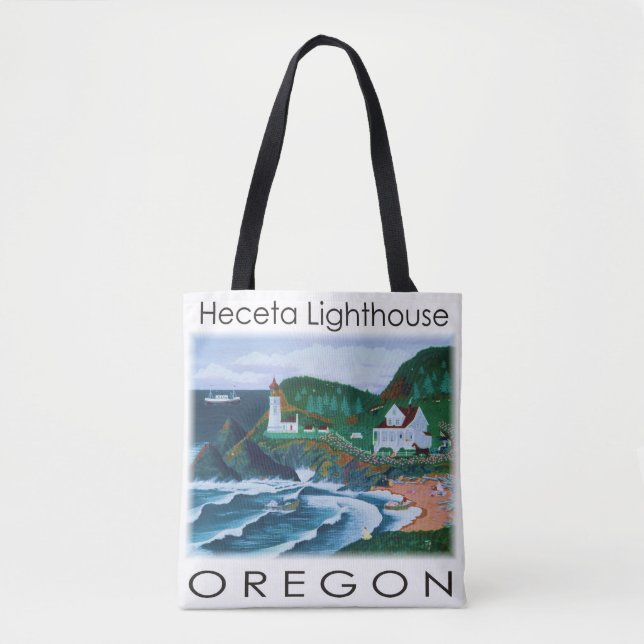 Heceta Lighthouse Tote Bag (Vorderseite)