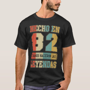 Hecho En 1982 Spanish Cumpleaños 41. Geburtstagsfe T-Shirt
