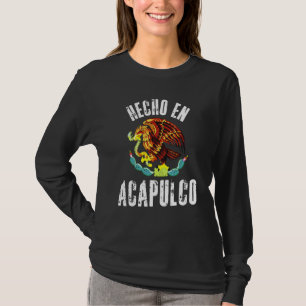 Hecho en Acapulco mexikanische Adlerflagge Cinco D T-Shirt