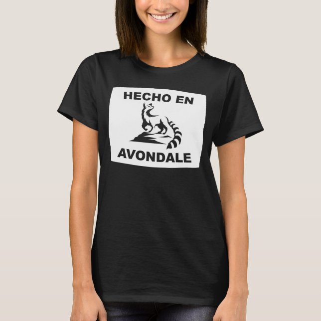 Hecho en Avondale Arizona Ringtail State Animal T-Shirt (Vorderseite)