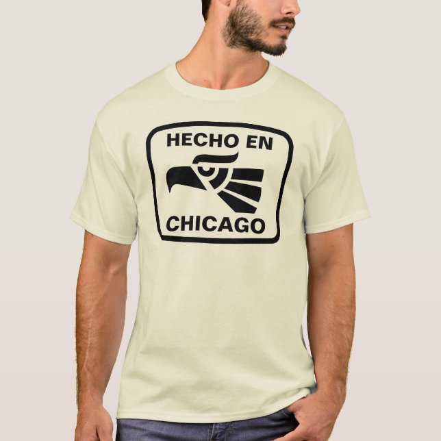 Hecho en Chicago personalizado Gewohnheit T-Shirt (Vorderseite)