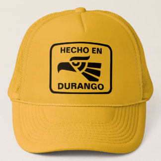 Hecho en Durango personalizado Gewohnheit Truckerkappe