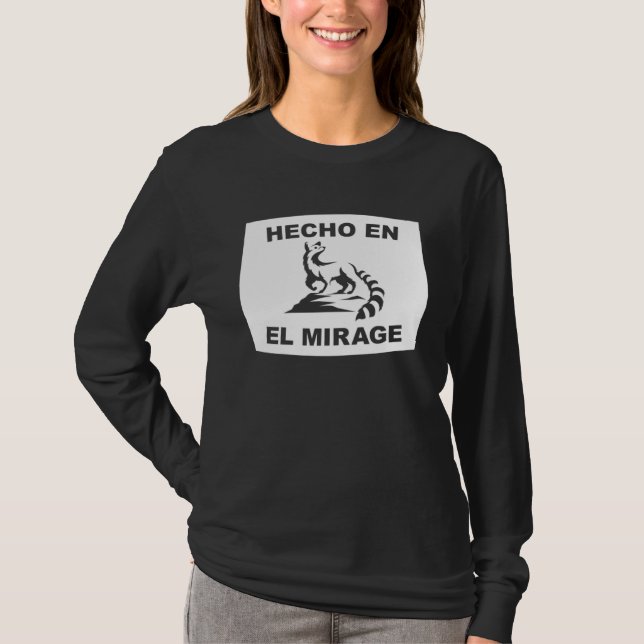 Hecho en El Mirage Arizona Ringtail State Animal T-Shirt (Vorderseite)
