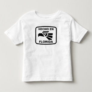 Hecho en Florida personalizado Gewohnheit Kleinkind T-shirt