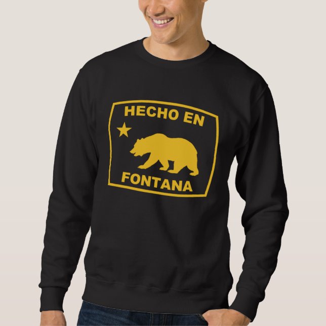 Hecho en Fontana California Republic Pacific Coast Sweatshirt (Vorderseite)