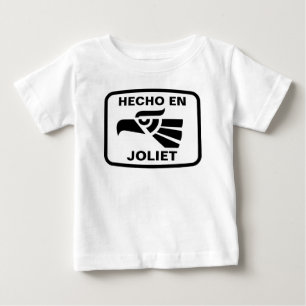 Hecho en Joliet personalizado Gewohnheit Baby T-shirt