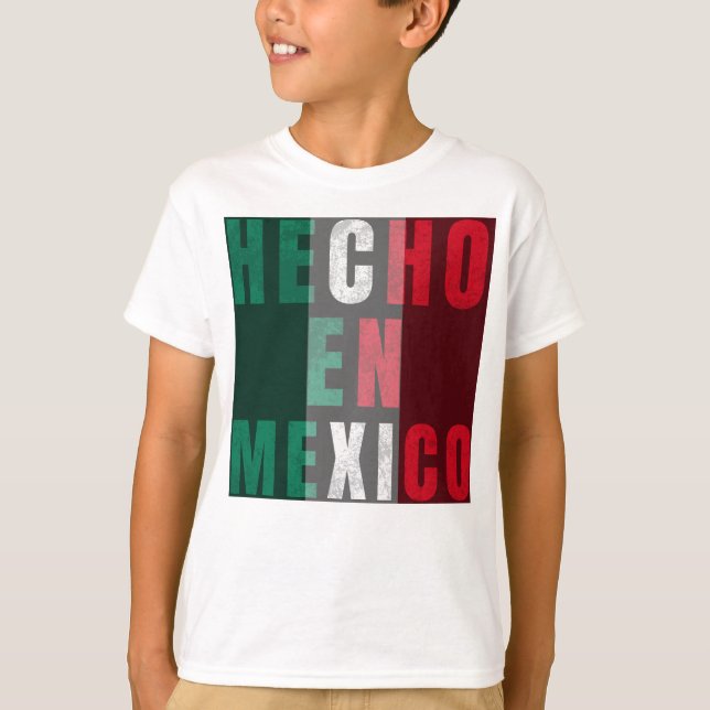 Hecho en Mexico Design - Authentischer mexikanisch T-Shirt (Vorderseite)