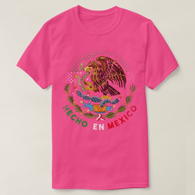 Hecho En Mexico Retro Proud mexikanisch T-Shirt (Design vorne)