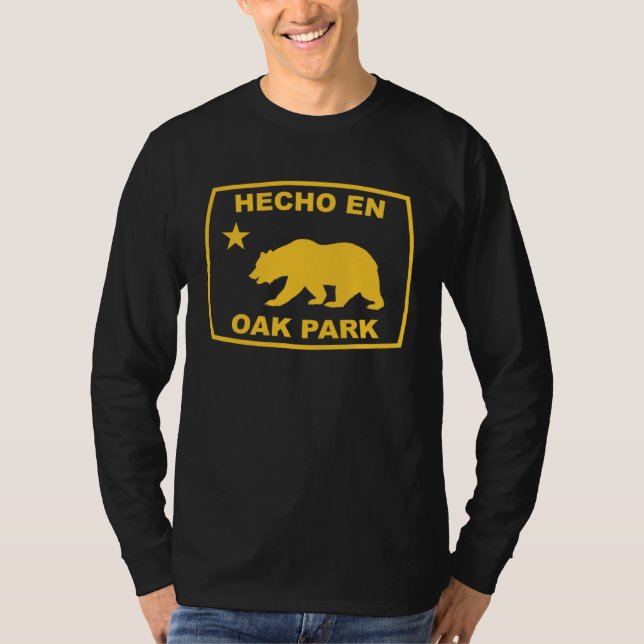 Hecho en Oak Park California Republic Pacific Coas T-Shirt (Vorderseite)