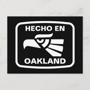 Hecho en Oakland personalizado Custom personalisie Postkarte