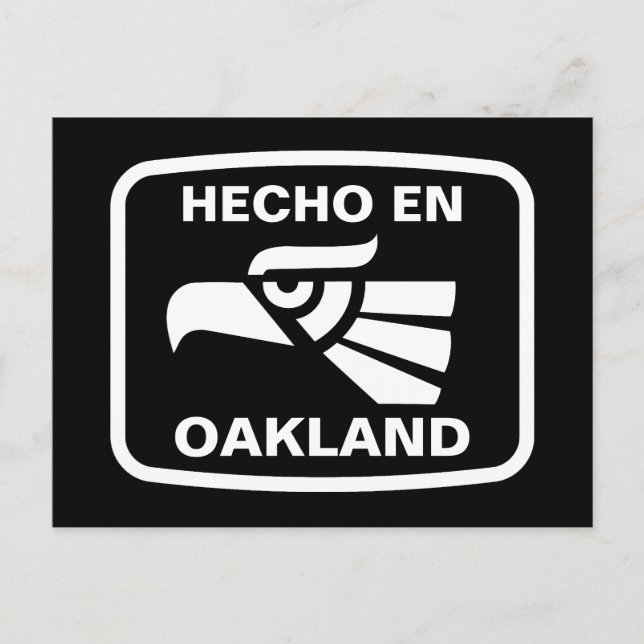 Hecho en Oakland personalizado Custom personalisie Postkarte (Vorderseite)