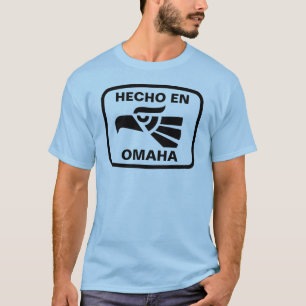 Hecho en Omaha personalizado Gewohnheit T-Shirt
