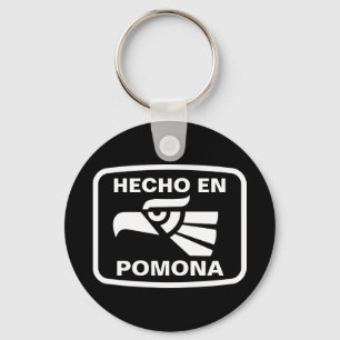 Hecho en Pomona personalizado Gewohnheit Schlüsselanhänger