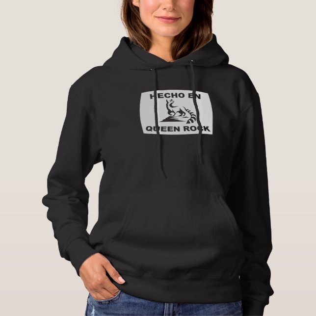 Hecho en Queen Rock Arizona Ringtail State Animal Hoodie (Vorderseite)