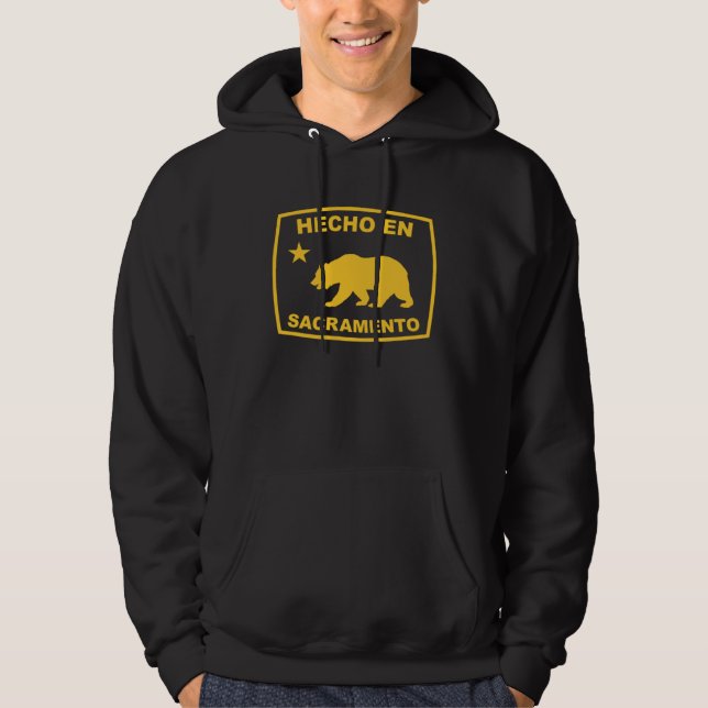 Hecho en Sacramento California Republic Pacific Co Hoodie (Vorderseite)