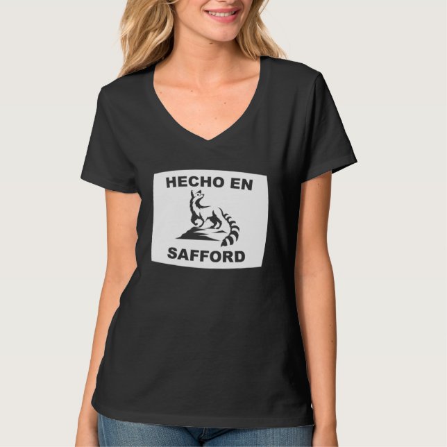 Hecho en Safford Arizona Ringtail State Animal T-Shirt (Vorderseite)