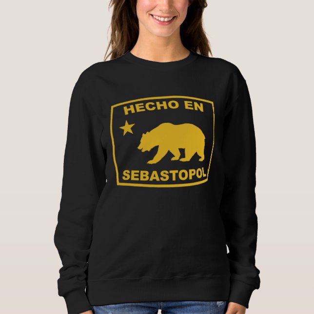 Hecho en Sebastopol California Republic Pacific Co Sweatshirt (Vorderseite)