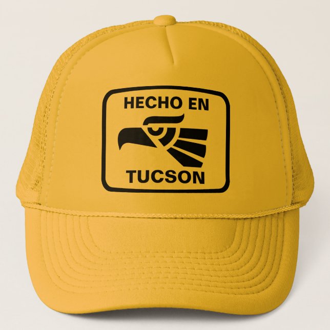 Hecho en Tucson personalizado Gewohnheit Truckerkappe (Vorderseite)