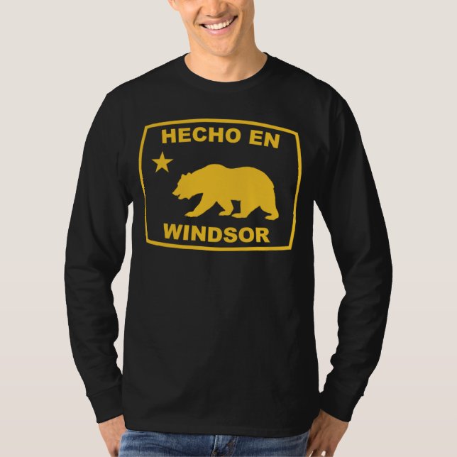 Hecho en Windsor California Republic Pacific Coast T-Shirt (Vorderseite)