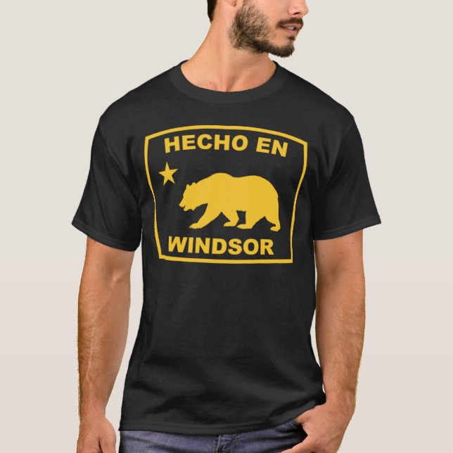 Hecho en Windsor California Republic Pacific Coast T-Shirt (Vorderseite)