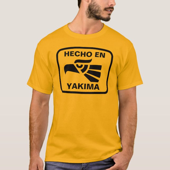 Hecho en Yakima personalizado Gewohnheit T-Shirt (Vorderseite)