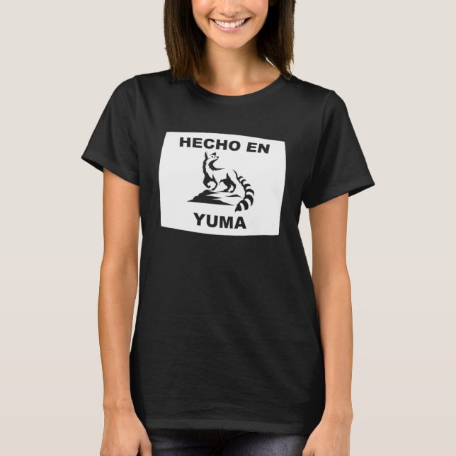 Hecho en Yuma Arizona Ringtail State Animal T-Shirt (Vorderseite)
