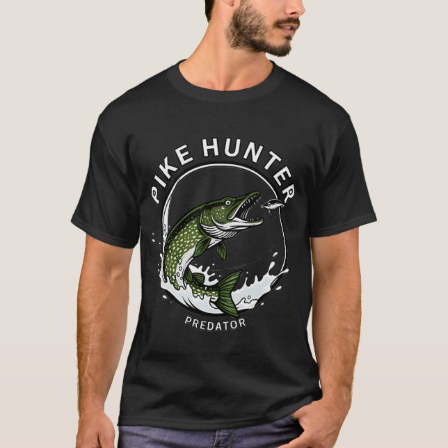 Hecht Jäger T-Shirt Design (Vorderseite)