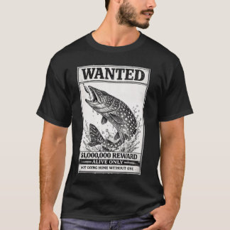 Hecht-T-Shirt Geschenk für Angelfreunde  T-Shirt