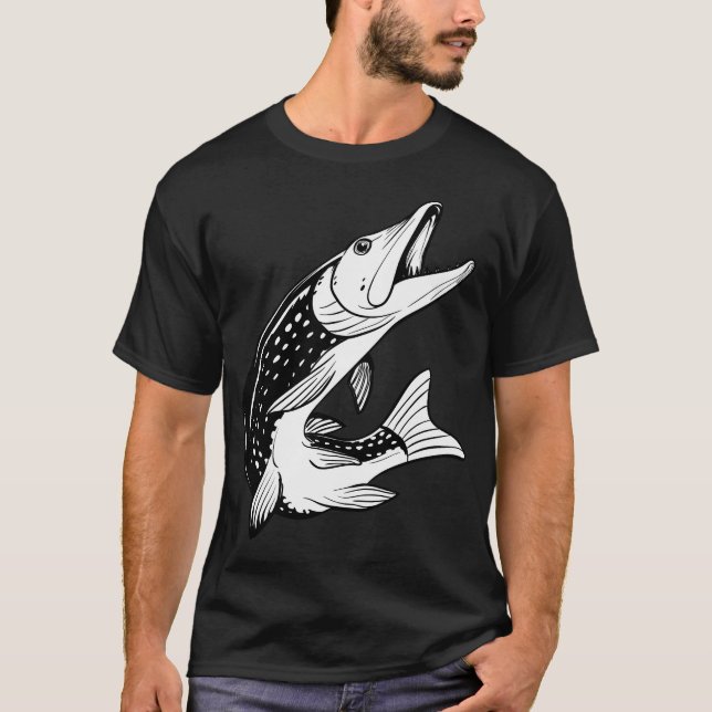 Hechtfischen - Hechtfisch T-Shirt (Vorderseite)