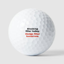Heckenschneider Morgen: Lustige Golfbälle