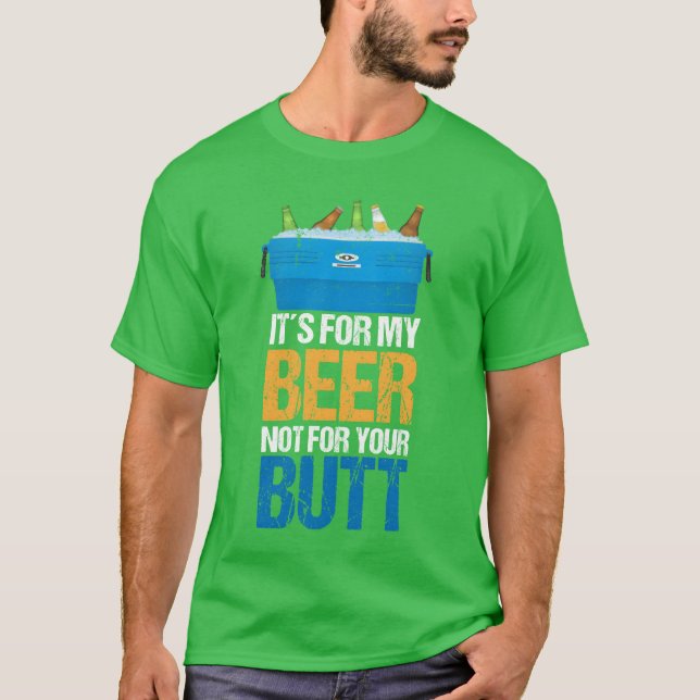 Heckklappen-Bier-Zitat vintage T-Shirt (Vorderseite)