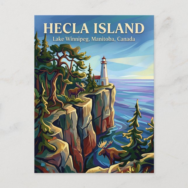 Hecla Island Kanada Postkarte (Vorderseite)