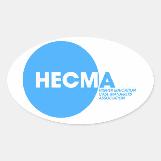 HECMA-Logo-Aufkleber Ovaler Aufkleber