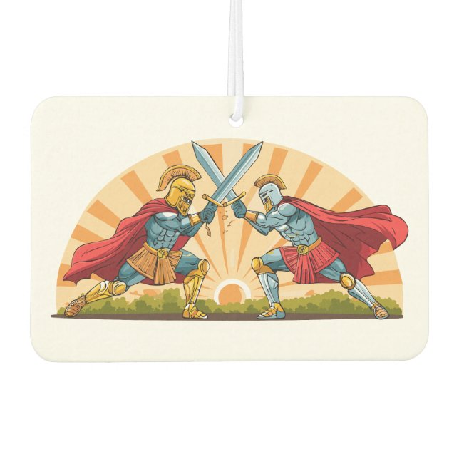 Hector and Achilles Autolufterfrischer (Vorderseite)