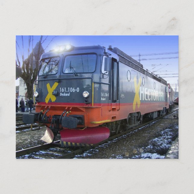 Hectorrail 161.106-0 "Deckard" in Halden, Norwegen Postkarte (Vorderseite)