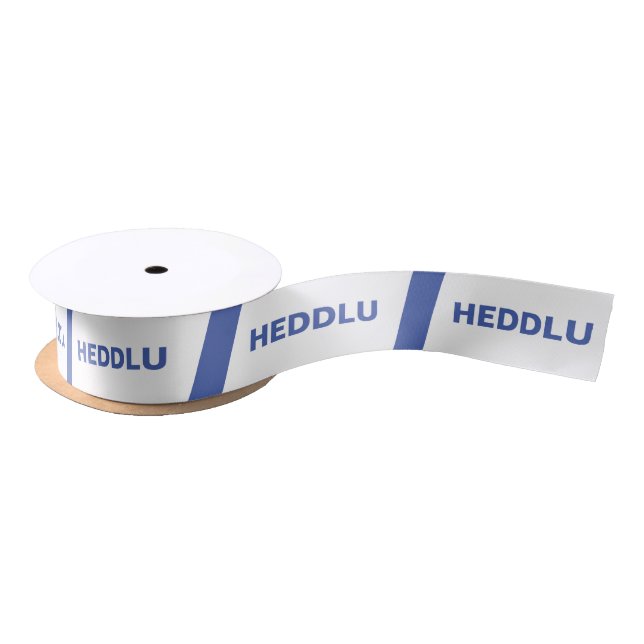 Heddlu Welsh Police Barrier Tape Novelty Satinband (Spule)