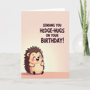 Hedge Hug Geburtstagskarte Karte