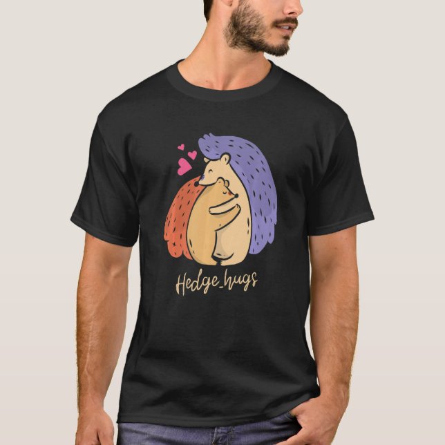 Hedge Hugs Igel Flüsterer Stacheltier  Prem T-Shirt (Vorderseite)