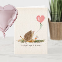 Hedge Hugs & Kisses Igel Mushroom Valentine