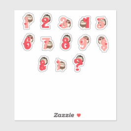 Hedge Hugs Number Stickers | Cute Hedgehog Letter  Aufkleber