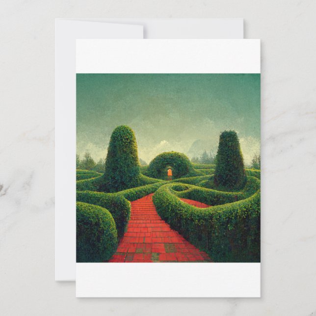 Hedge-Labyrinth Einladung (Vorderseite)