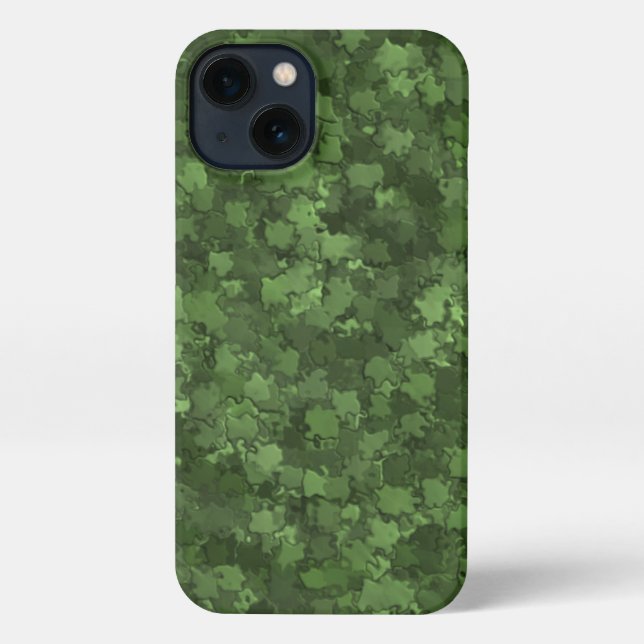 Hedge Leaf Camouflage iPhone Case Hülle (Rückseite)
