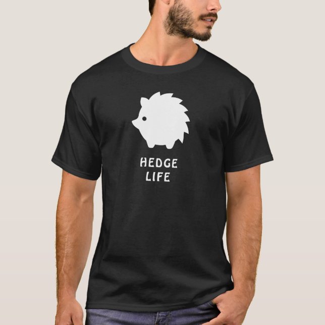 Hedge Life - Igel Design T-Shirt (Vorderseite)
