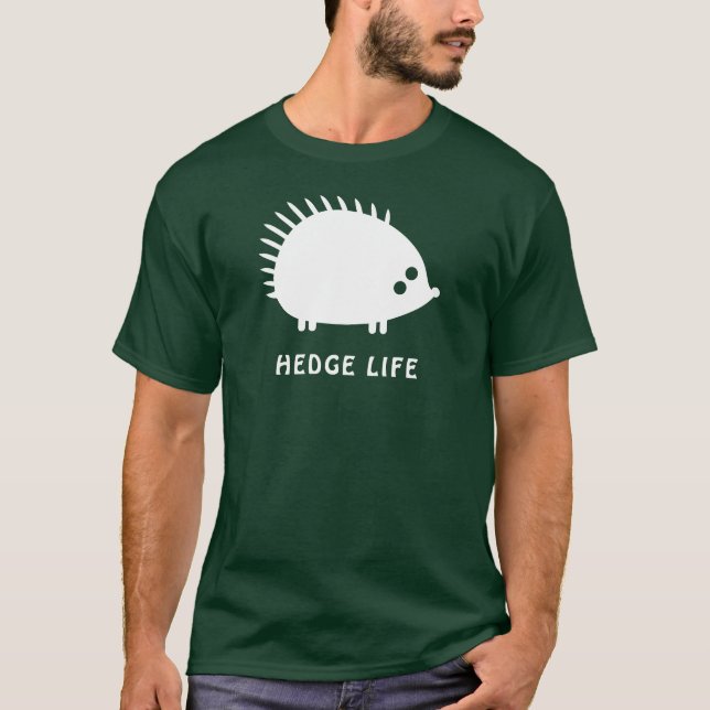 Hedge Life - Igel Design T-Shirt (Vorderseite)